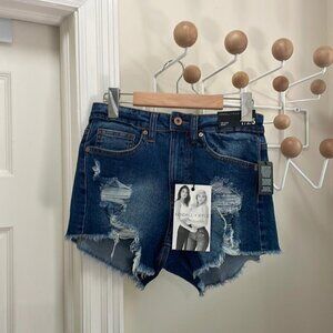 Kendall and Kylie - The Icon Jean Shorts Denim - NWT Blue - Size 25